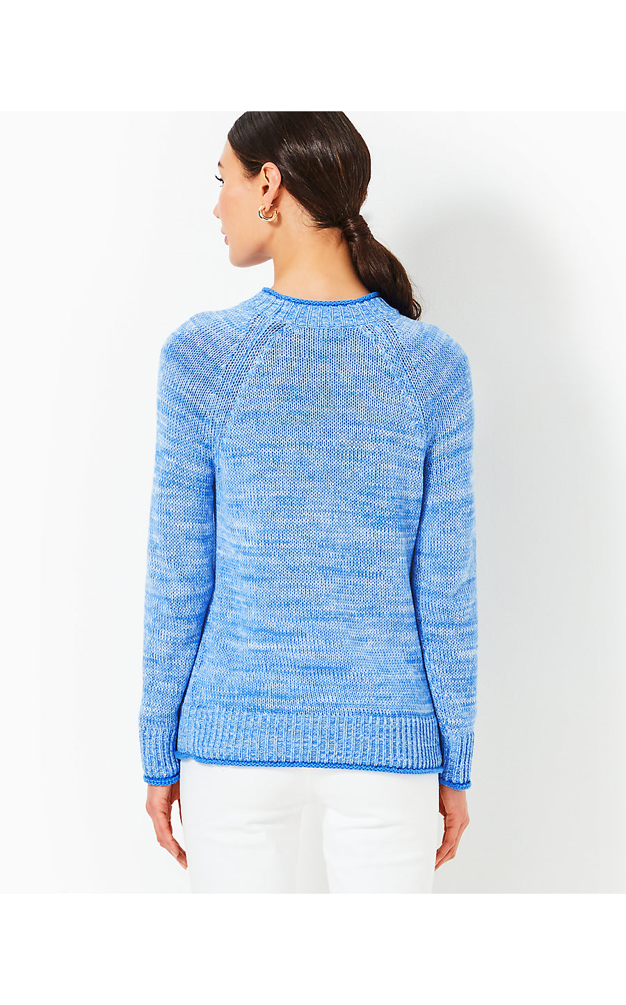 DEBA SWEATER, BLUE STREAM MARL