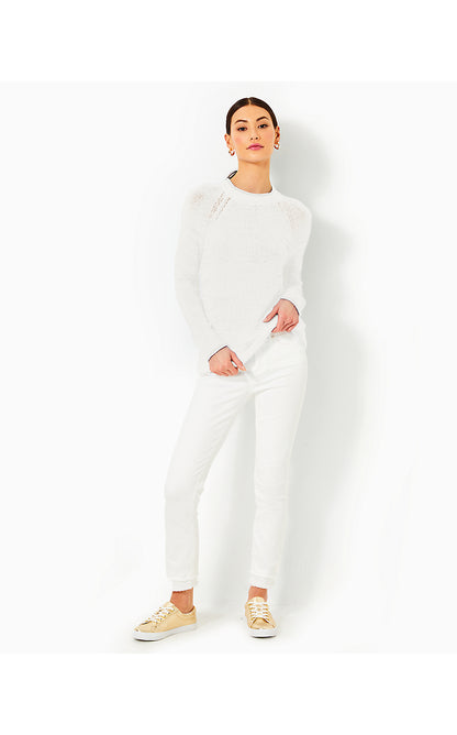 DEBA SWEATER, RESORT WHITE