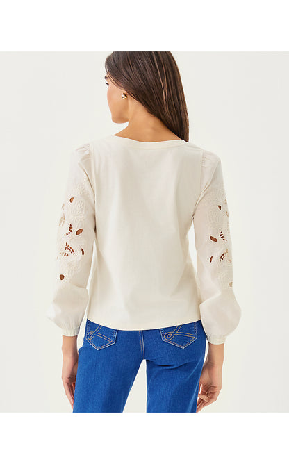 ISLEY KNIT TOP, COCONUT