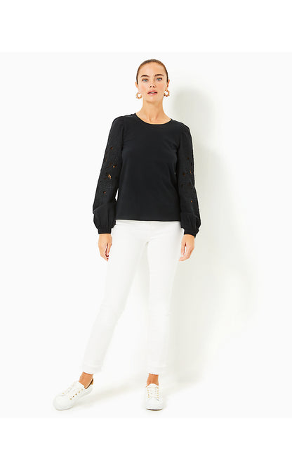 ISLEY KNIT TOP, NOIR