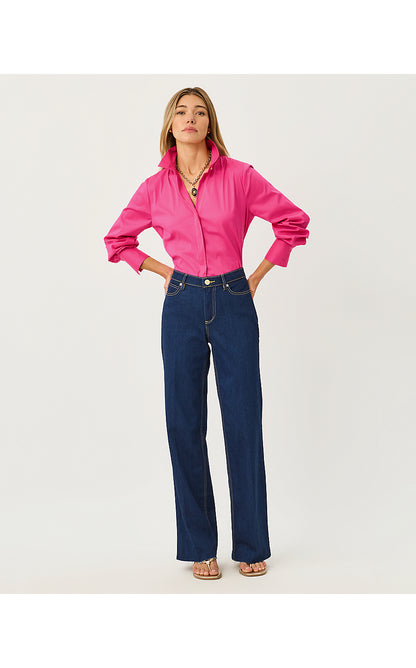 THE TIE LILLY SHIRT, PINK ASTER