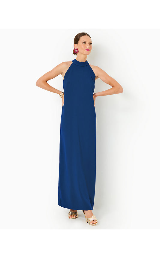 ALARIC MAXI DRESS, BLUE MED