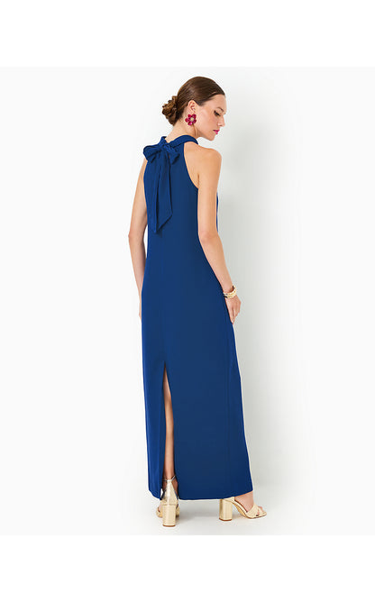 ALARIC MAXI DRESS, BLUE MED