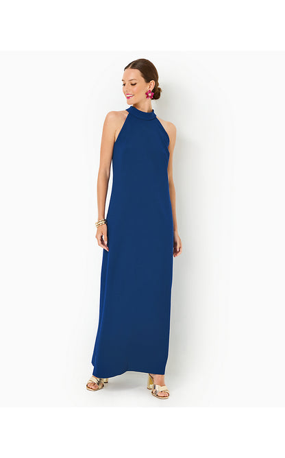 ALARIC MAXI DRESS, BLUE MED
