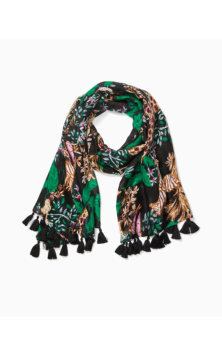 GWP RESORT SCARF, MULTI DANCING IN THE MOONLIGHT ENGINEERED SCARF