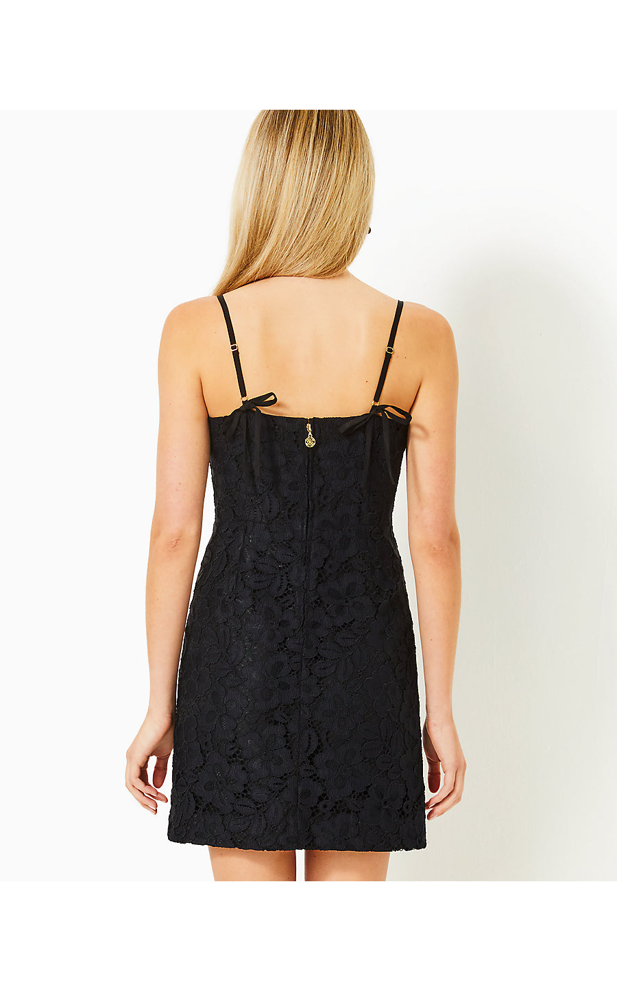 MARET LACE DRESS, NOIR FLORA CORDED LACE