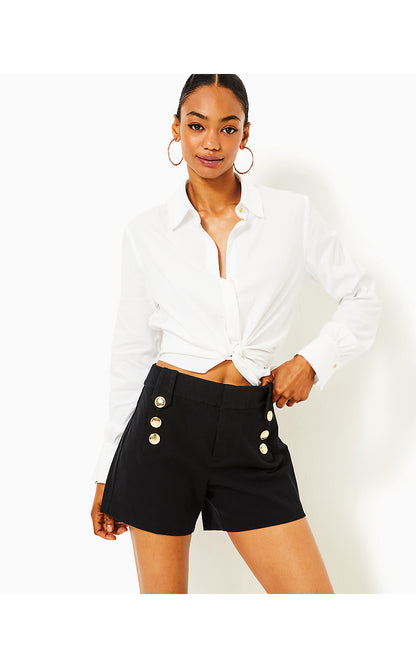 PARRISH HIGH RISE SHORT, NOIR