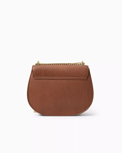 SIRENA LEATHER CROSSBODY, BUNGALOW BROWN