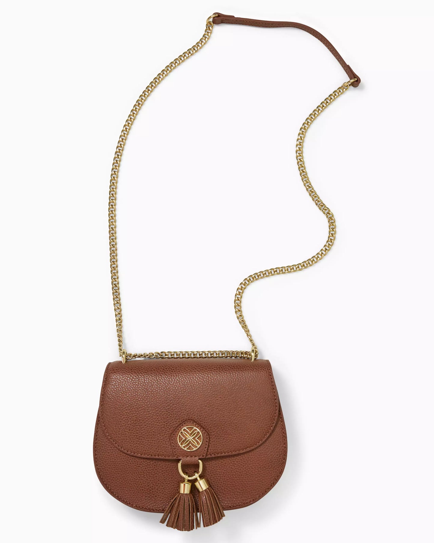 SIRENA LEATHER CROSSBODY, BUNGALOW BROWN