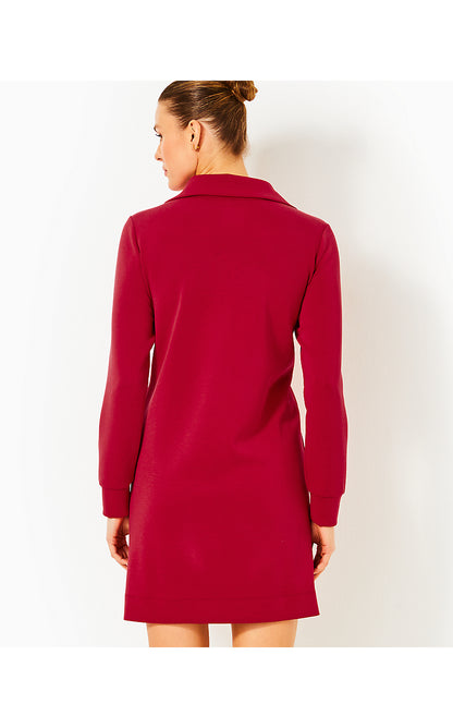 ELENI UPF 50+ DRESS, MALBEC RED