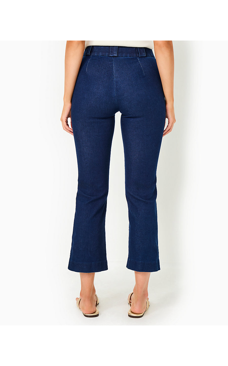 PARRISH HIGH RISE CROP FLARE PANT, COSMIC WASH