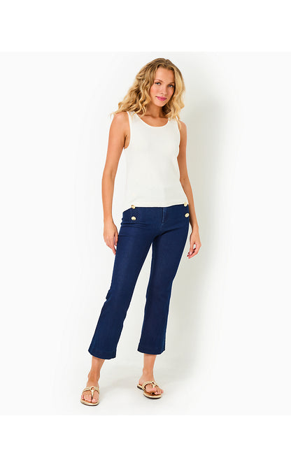 PARRISH HIGH RISE CROP FLARE PANT, COSMIC WASH
