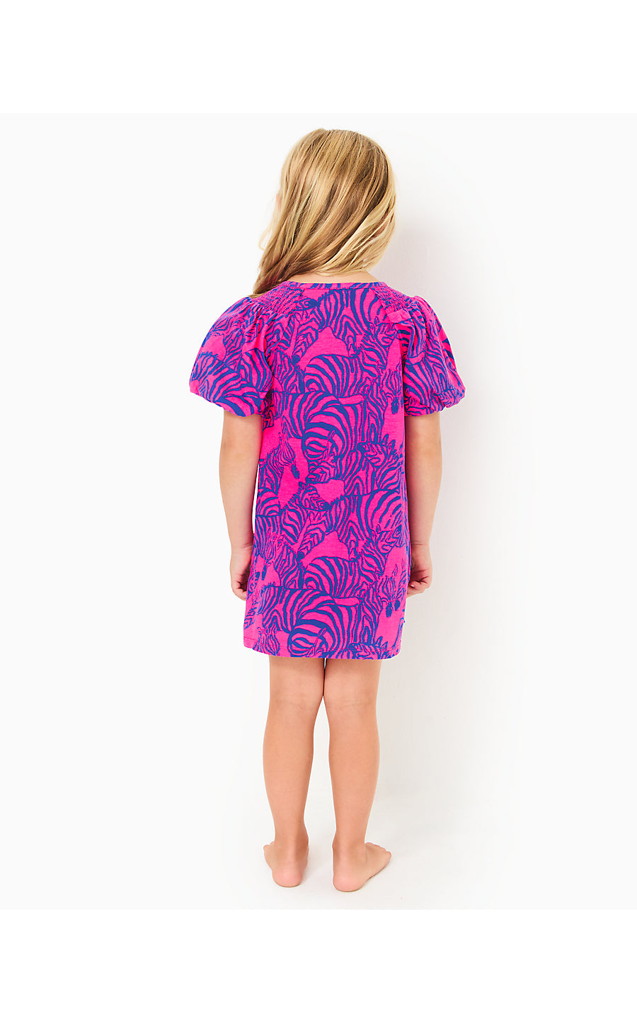 MINI ROSEN DRESS, PASSION FRUIT PINK WILD NIGHTS