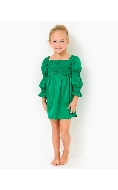 MINI BEYONCA DRESS, FIDDLE LEAF GREEN