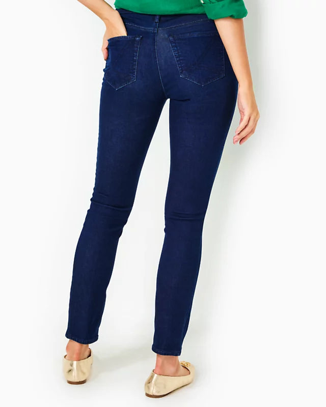 SOUTH OCEAN HIGH RISE SKINNY JEANS, COSMIC WASH