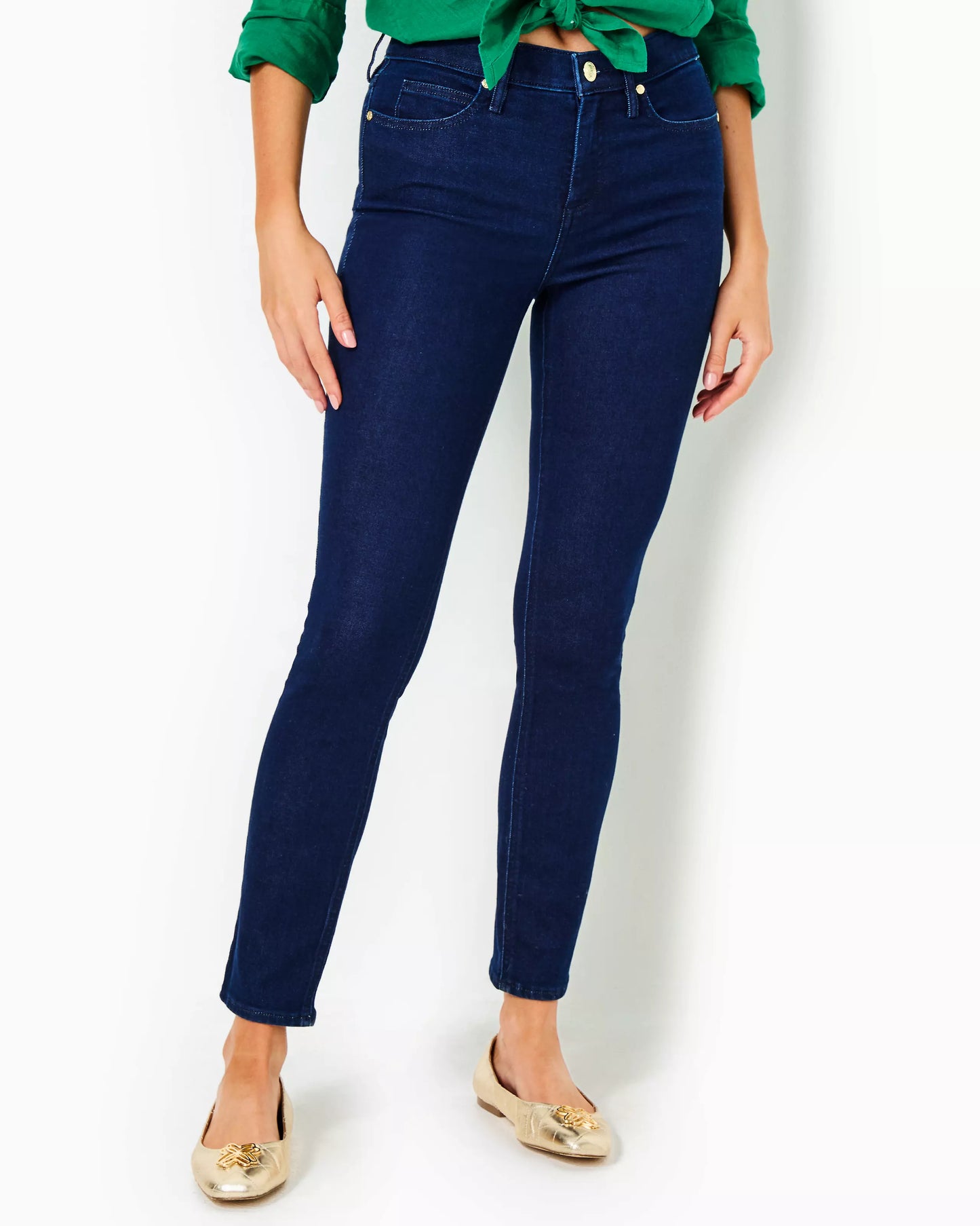 SOUTH OCEAN HIGH RISE SKINNY JEANS, COSMIC WASH