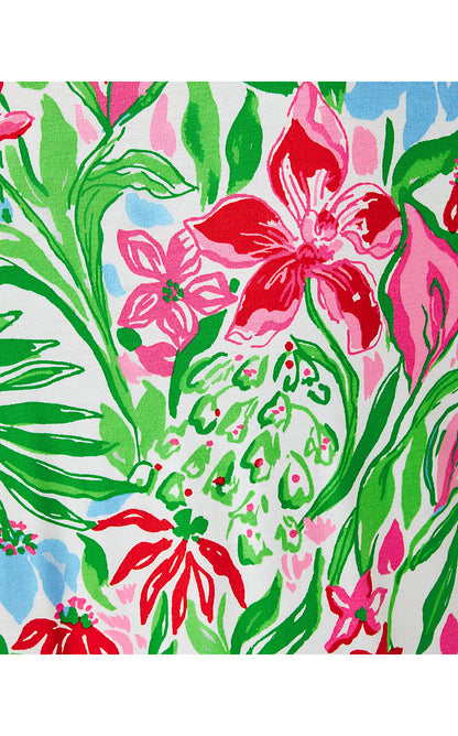 HAYES DRESS, MULTI GLOWING GARDENS