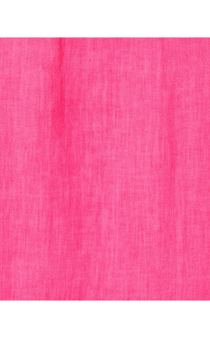 SEA VIEW BUTTON DOWN, PASSION FRUIT PINK