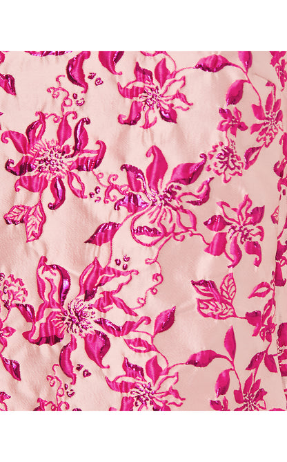 KELLIANA SHIFT, PASSION FRUIT PINK JUST PASSION THROUGH BROCADE