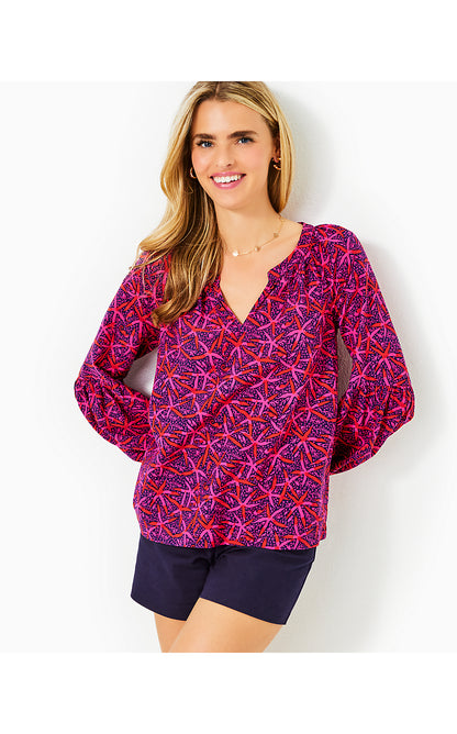 SULLIVAN TOP, PASSION FRUIT PINK STAR SEARCHING