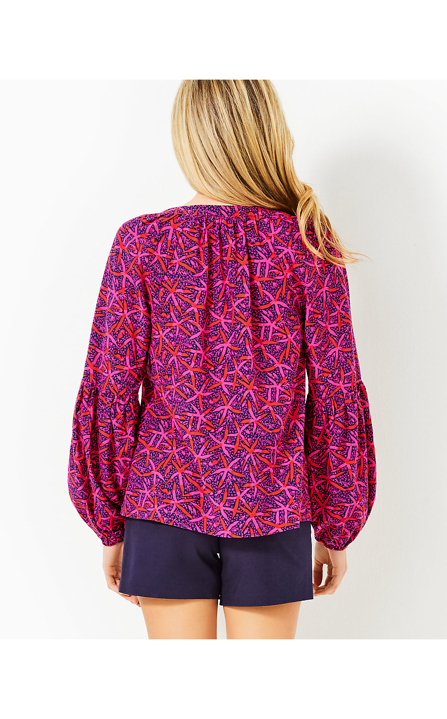 SULLIVAN TOP, PASSION FRUIT PINK STAR SEARCHING