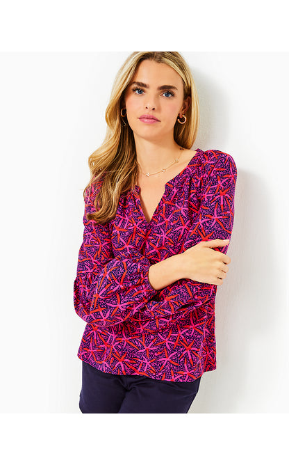 SULLIVAN TOP, PASSION FRUIT PINK STAR SEARCHING