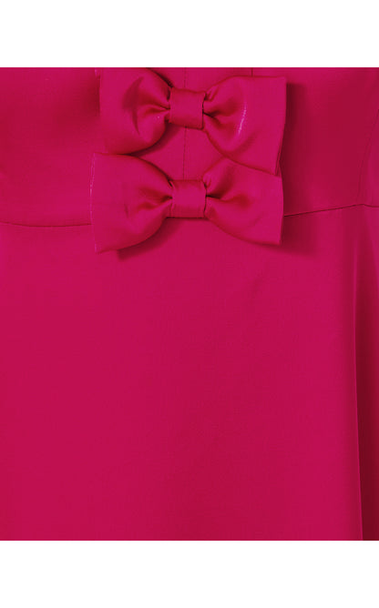 JEAN MAXI DRESS, RASPBERRY ROUGE