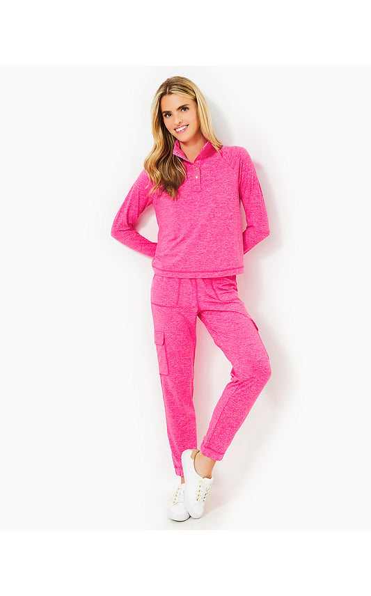 EVA UPF 50+ PANT, HEATHERED PASSION FRUIT PINK