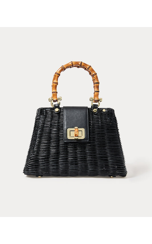 LEENA TOP HANDLE BAG, NOIR