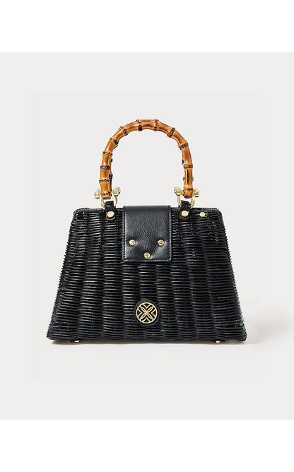 LEENA TOP HANDLE BAG, NOIR