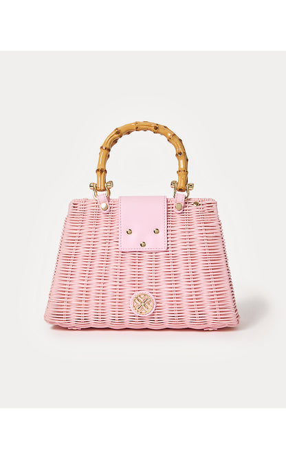 LEENA TOP HANDLE BAG, PINK MUSE