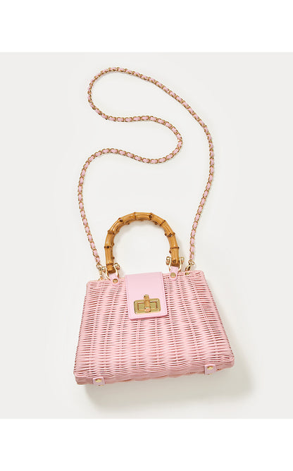 LEENA TOP HANDLE BAG, PINK MUSE