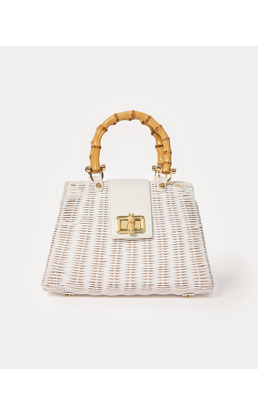 LEENA TOP HANDLE BAG, RESORT WHITE