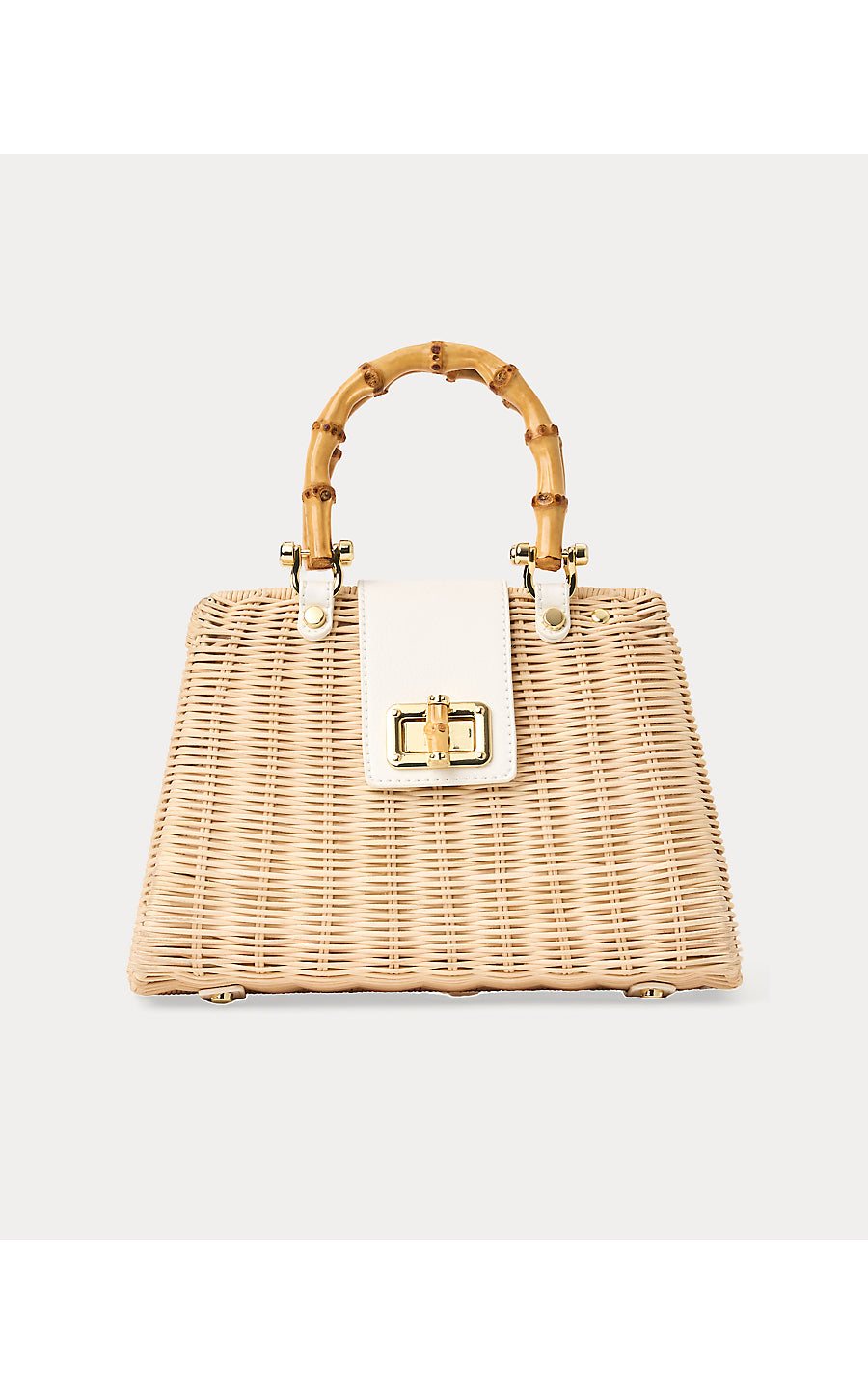 LEENA TOP HANDLE BAG, RESORT WHITE X NATURAL