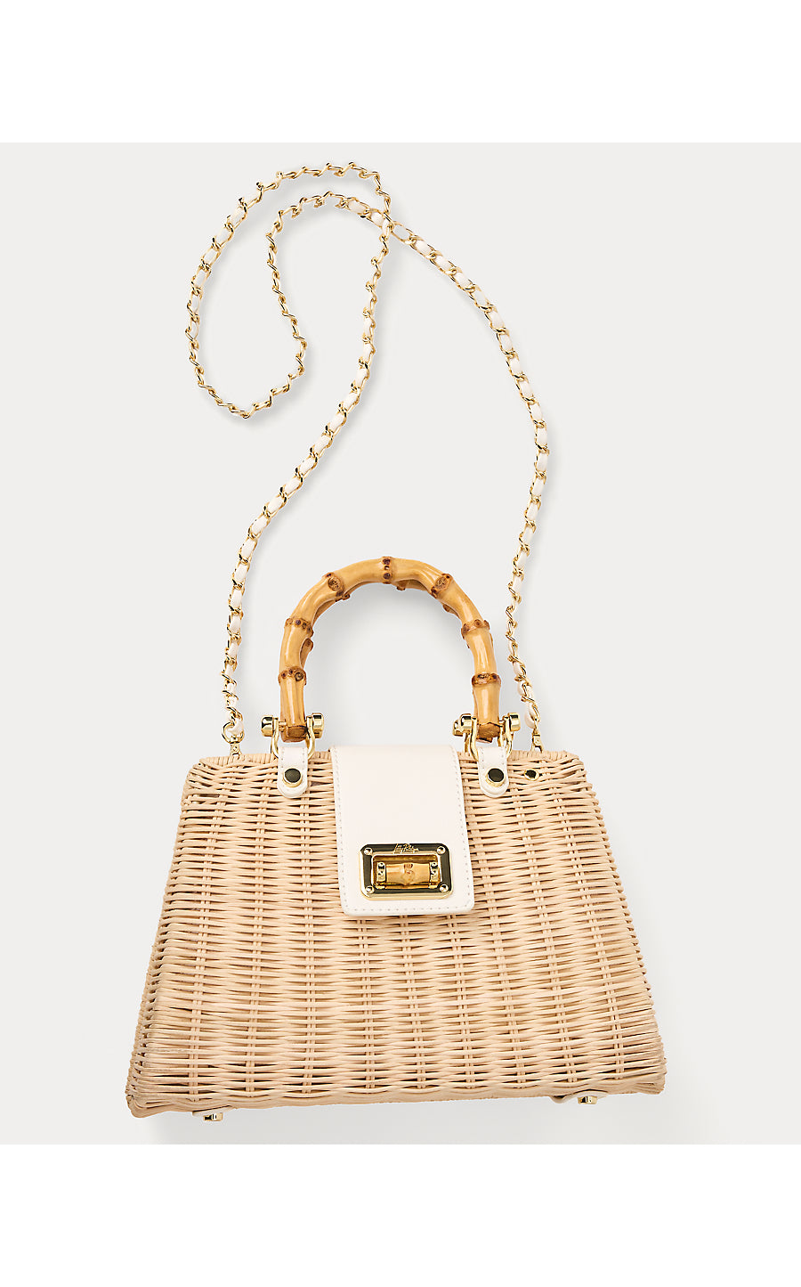 LEENA TOP HANDLE BAG, RESORT WHITE X NATURAL