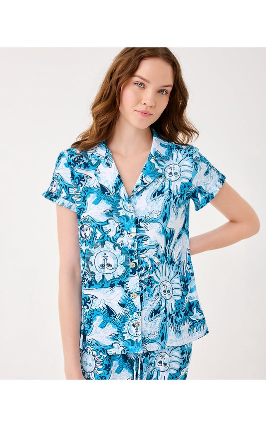 VALAINE PJ TOP, BELLEVUE BLUE LILLY GULLS