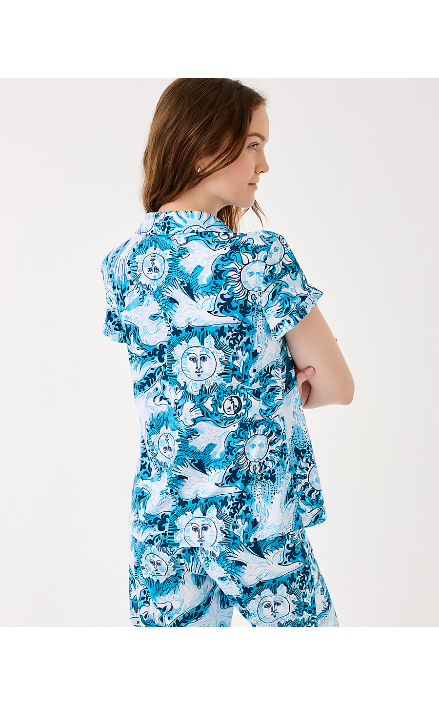 VALAINE PJ TOP, BELLEVUE BLUE LILLY GULLS