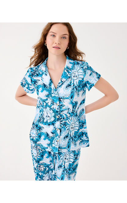 VALAINE PJ TOP, BELLEVUE BLUE LILLY GULLS