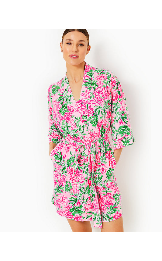 CASON PJ ROBE, CONCH SHELL PINK KOALA LA LA