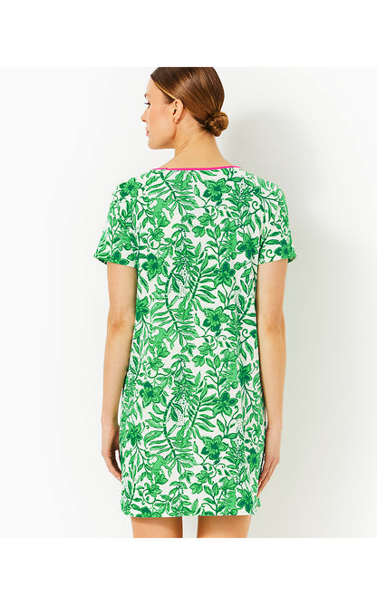 MARGENE PJ SLEEP DRESS, FIDDLE LEAF GREEN LIL ESCAPE PLAN PJS