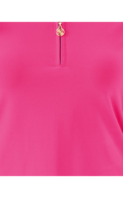 FRIDA HALF ZIP POLO UPF 50+, PARIGI PINK