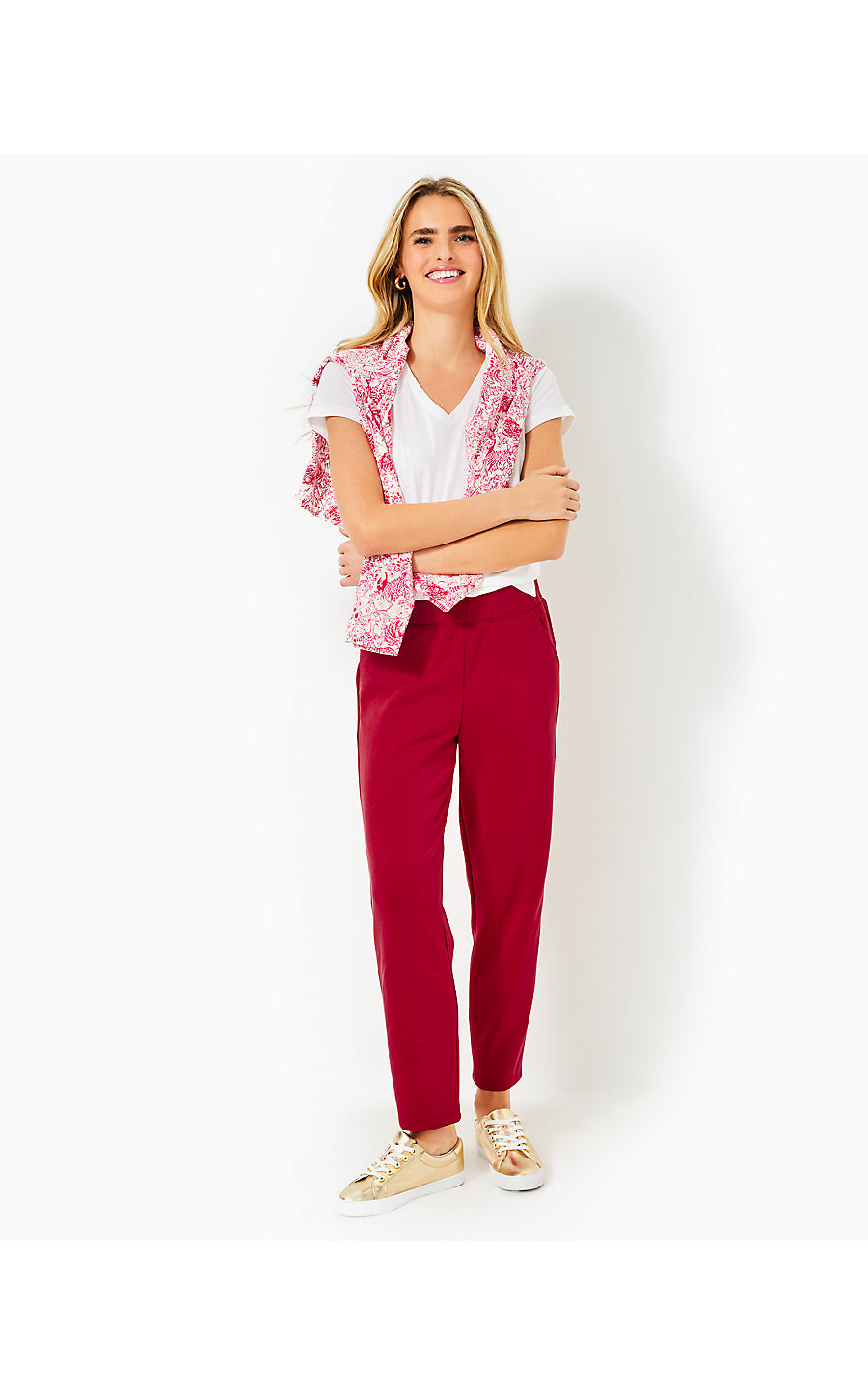 RILEY UPF 50+ PANT, MALBEC RED