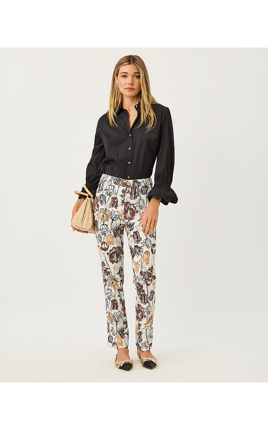 ANA HIGH RISE PANT, COCONUT BIG LILLYS