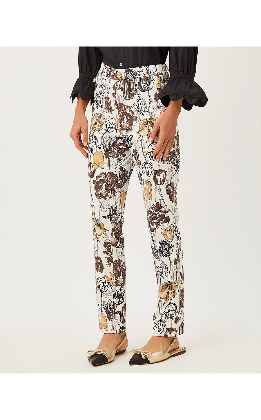 ANA HIGH RISE PANT, COCONUT BIG LILLYS