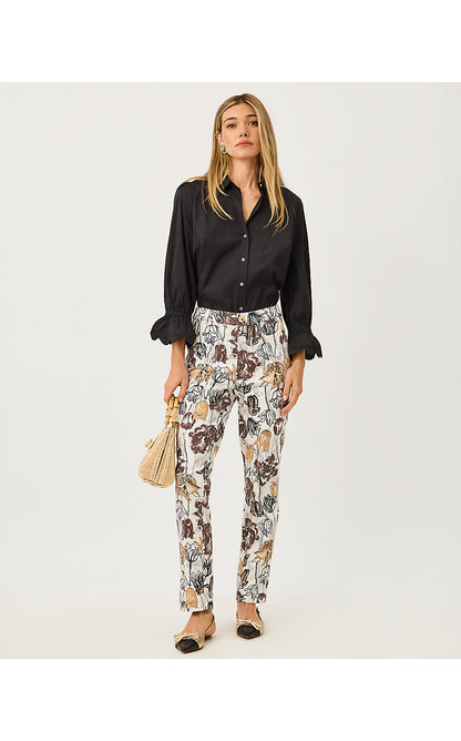 ANA HIGH RISE PANT, COCONUT BIG LILLYS