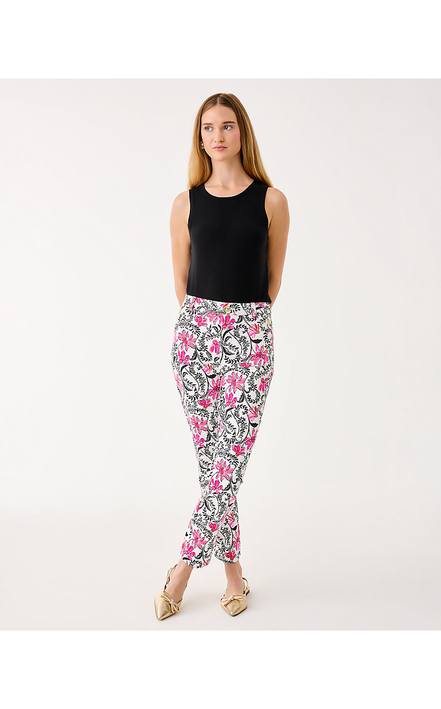 ANA HIGH RISE PANT, COCONUT SUNSHINE SEEKERS