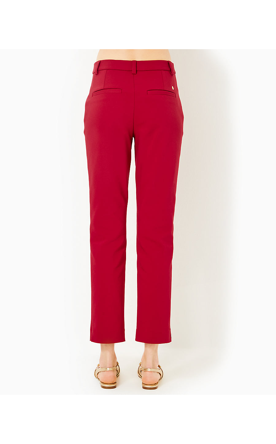 ANA HIGH RISE PANT, MALBEC RED