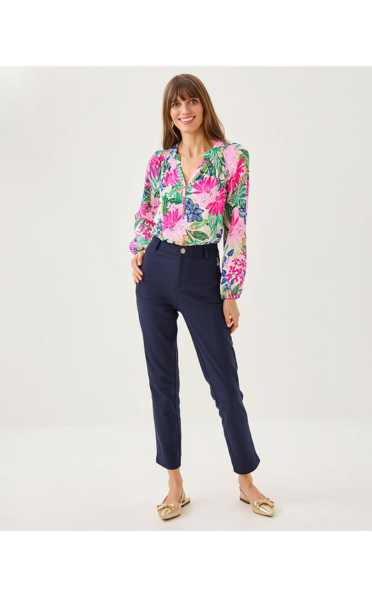 ANA HIGH RISE PANT, TRUE NAVY