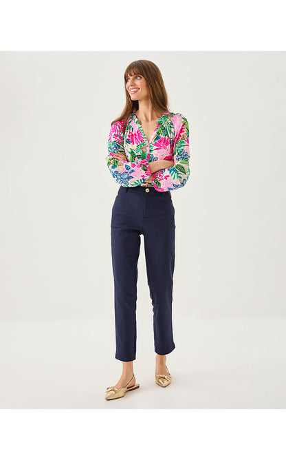 ANA HIGH RISE PANT, TRUE NAVY