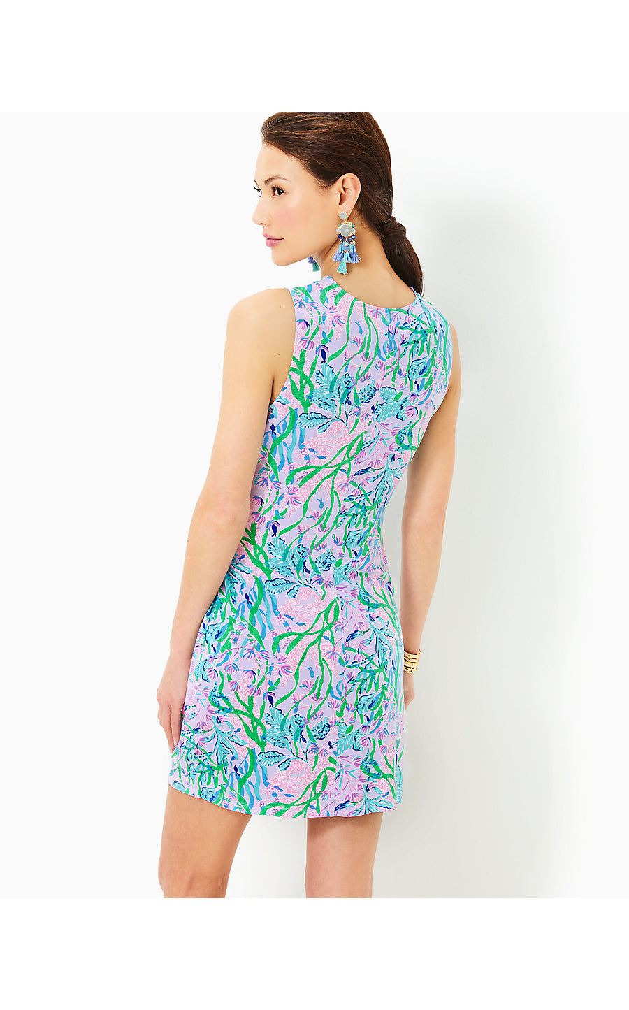 BRYSON SLEEVELESS DRESS, MULTI SEACRET ESCAPE
